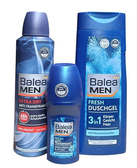 Balea Men El Pod Prysznic Ml Dezodorant Extra Dry Kulka Fresh