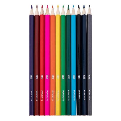 Cos Hexagonal Colour Pencils Penc4310 Cos Complete Office Supplies