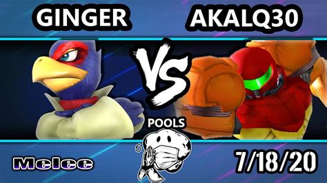 Goml Ssbm Ginger Falco Vs Akalq Samus Melee Pools Youtube