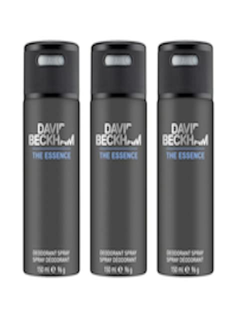 Buy DAVID BECKHAM Men Set Of 3 The Essence Deodorant Body Spray 150 Ml