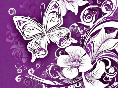 Premium Photo Flower Background With Butterfly Element For Design