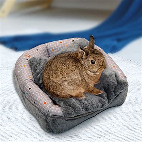 Yuepet Bunny Bed Warm Guinea Pig Cave Beds Cute Bowknot House Big