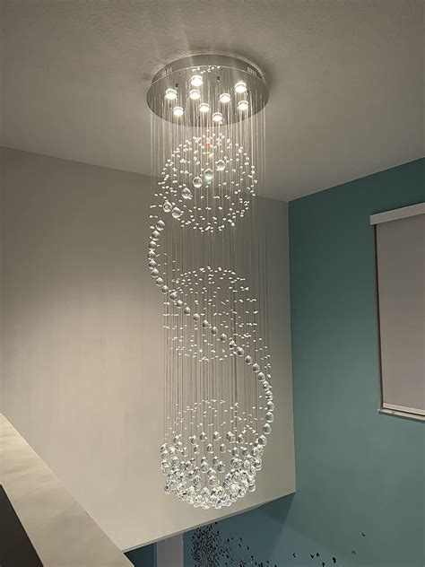 45 Mo Finance SEFINN FOUR Modern Crystal Chandelier Spiral Sphere