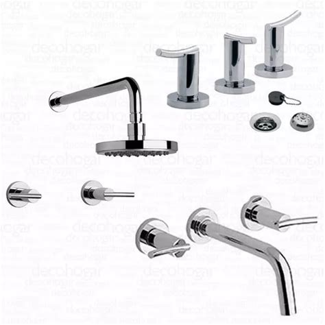 Grifería Fv Libby Combo Lavatorio Pared Ducha Bidet Cfv627 DECOHOGAR