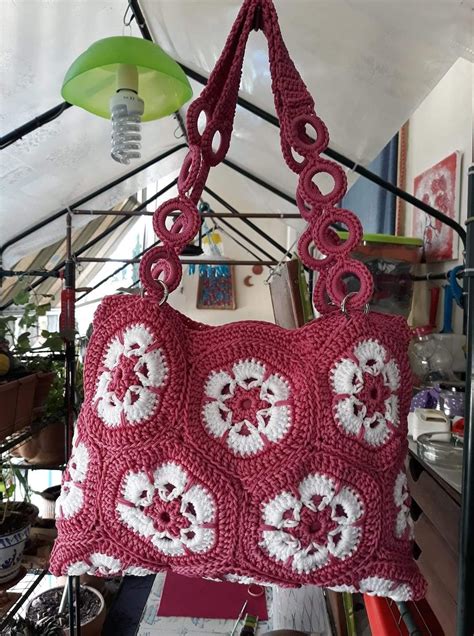 Borsa Uncinetto Con Fiore Africano Tutorial Crochet Artofit