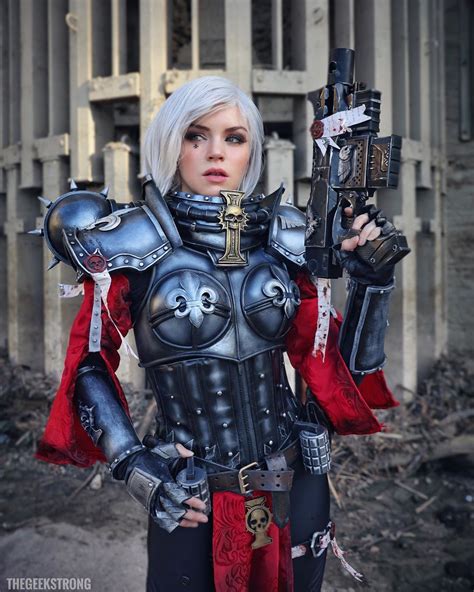 The Geek Strong Posted On Instagram “warhammer Sisters Of Battle Armoredheartcosplay 🛡♥️