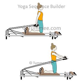 Kneeling Pose Shoulder Flexion Exercise Pilates Reformer Relaxing-Poses ...