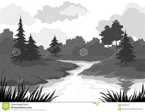 River Clipart Black And White & Look At Clip Art Images - ClipartLook