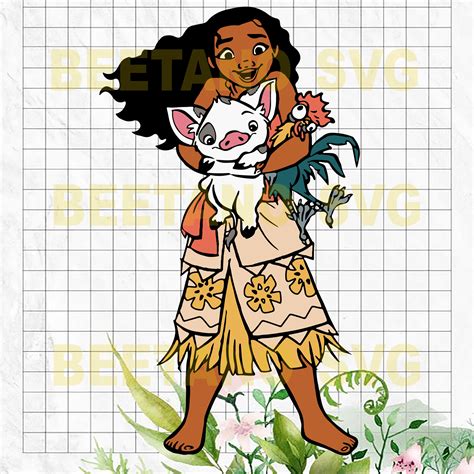 Moana Svg Moana Disney Cutting Files For Cricut Svg Dxf Eps Png I Beetanosvg Scalable