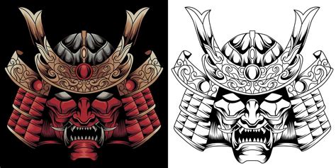 Traditional Japanese Samurai Mask Art