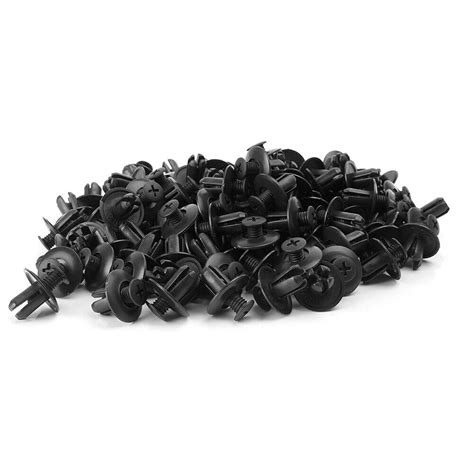 Car 120pcs 8mm Body Hole Plastic Rivets Fastener Fender Bumper Push Pin Clips Ebay