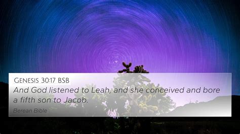 Genesis 30 17 BSB 4K Wallpaper And God Listened To Leah And She