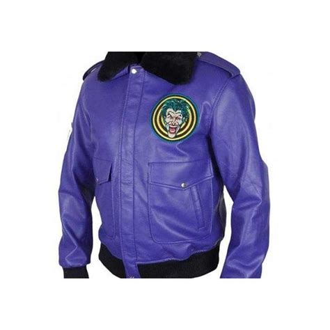 Joker Jacket Batman Henchman Goon Purple Joker Bomber Jacket