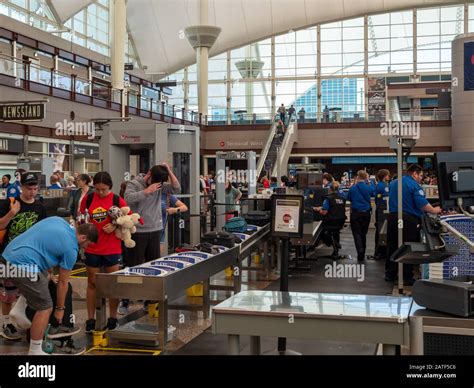 Transportation Security Administration TSA Agents Manage A Security