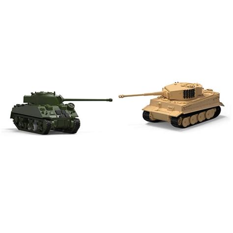 Airfix Tiger 1 Vs Sherman Firefly Harci Set A50186