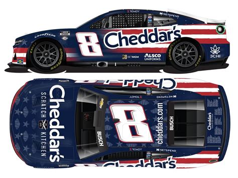 Kyle Busch 8 Nascar 2023 Rcr Chevrolet Cheddars Salutes Elite 124