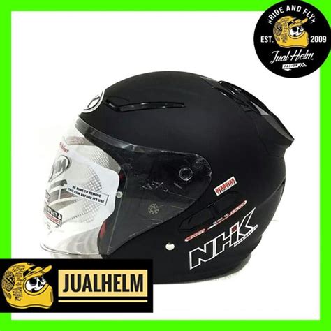 Jual Helm Nhk R Solid Black Hitam Doff Helm Half Face Helm Full