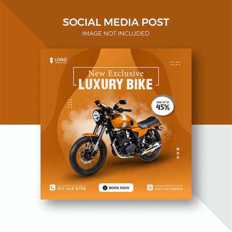 Premium Vector Super Sport New Motorcycle Social Media Instagram Post