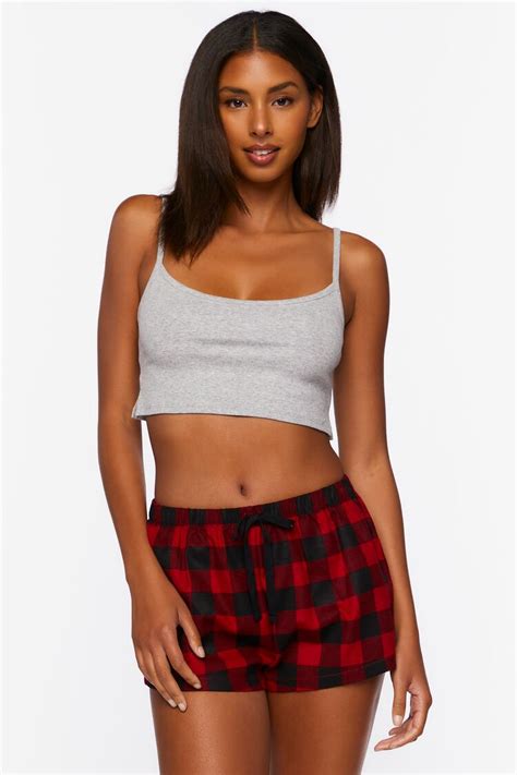 Plaid Flannel Pajama Shorts