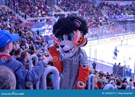 The Mascot of the Hockey Team Editorial Photo - Image of hockey, aerial ...