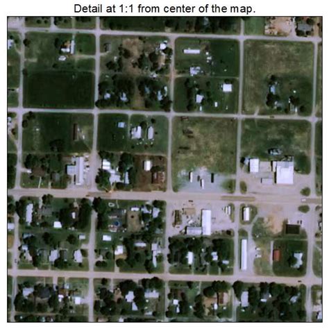 Aerial Photography Map of Grandfield, OK Oklahoma