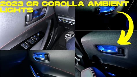 How To Install Door Pocket Ambient Lights On A 2023 GR Corolla YouTube