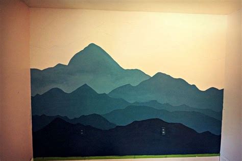 Create A Mountain Mural Mountain Mural Nursery Mural