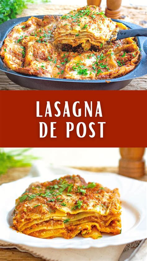 Lasagna De Post Cu Ciuperci I Sos Bechamel Re Eta Simpl I