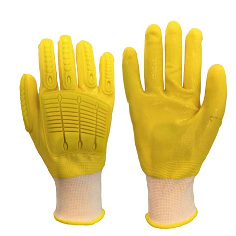 Tpr Impact Resistant Anti Vibration Work Gloves China Work Gloves And