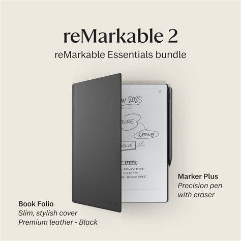 reMarkable 2 – 10.3” Paper Tablet with Marker Plus and Premium Leather ...