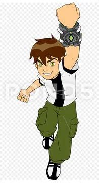 Ben10 Cartoon Character Ben Tennyson Watch Omnitrix Illustration Clip