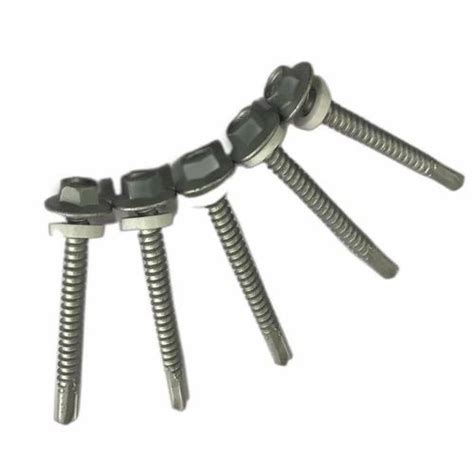 Polished Ms Hexagonal Head Self Drilling Screws For Industrial At Rs