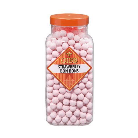 Gibb Strawberry Bon Bons 1 X 3kg Jar Gbcw Ltd