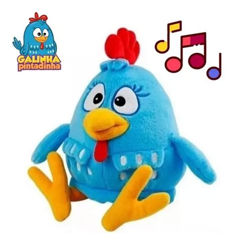 Boneco Pel Cia Galinha Pintadinha Cm Musical Antialergico Mercadolivre