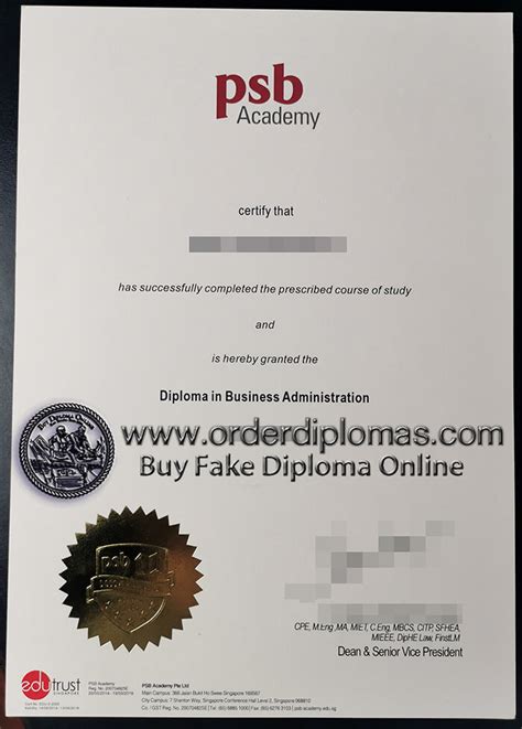 Where Can I Buy Fake PSB Academy Diplomas