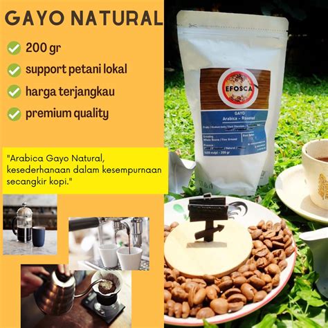 Jual Kopi Arabica Gayo Natural Roasted Beans BIJI Shopee Indonesia