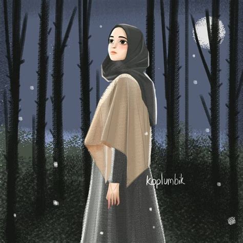 √ 105 Gambar Wanita Berhijab Kartun Bercadar Cantik And Lucu Banget Ilustrasi Gadis Gadis