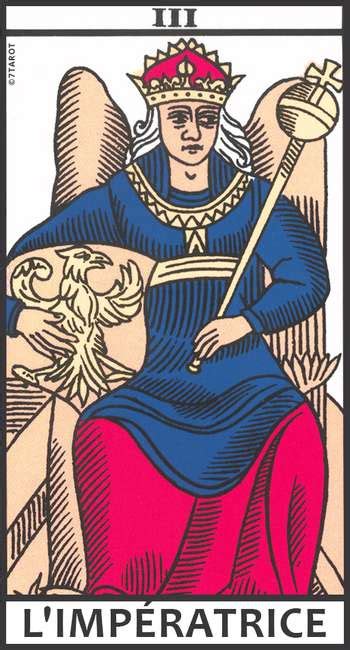 L Impératrice dans le tarot de Marseille Signification 7Tarot