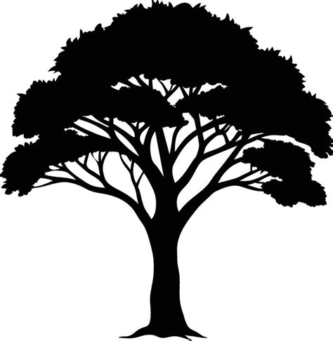 A Illustration Of African Tree Silhouette 45363007 Vector Art At Vecteezy