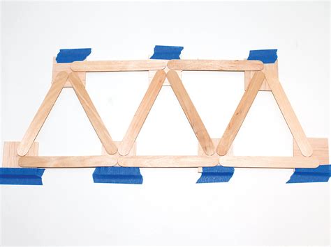 Make A Warren Truss Bridge With Popsicle Sticks Make