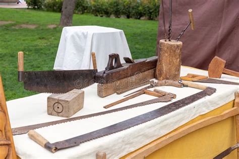 Outdoor Still Life with Tools Used by Artisan Carpenters for ...