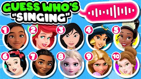 Guess Who S Singing Disney Song Quiz Challenge Snow White Moana