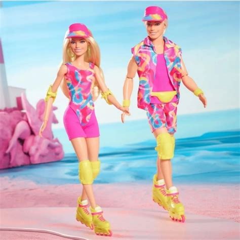 Barbie | Toys | New Htf Barbie The Movie Roller Skating Barbie And Ken ...