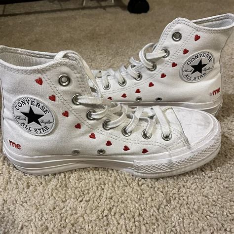 Rare limited edition heart converse!! These are... - Depop