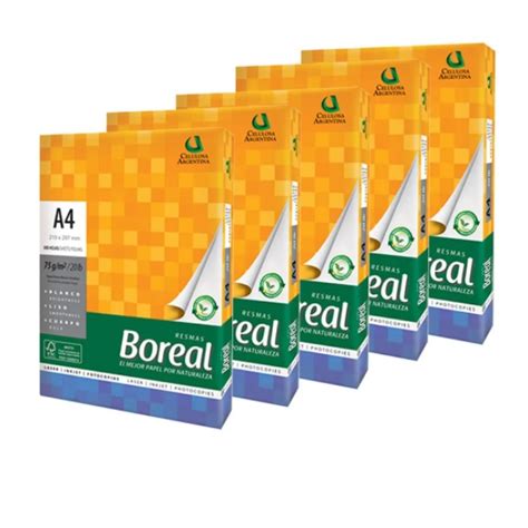 Papel Boreal A Sulfite G Caixa Resmas De Folhas Shopee