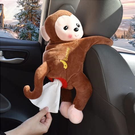 Amazon Jiabeius Monkey Car Tissue Holder Toy Style Anime Tissue