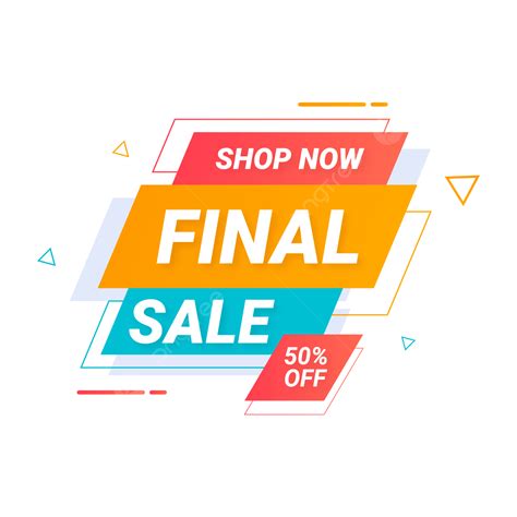 Sale Banner Offer Vector Hd PNG Images Final Sale Modern Banner With