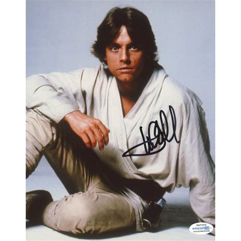 Mark Hamill Signed Star Wars 8x10 Photo Acoa Loa Pristine Auction