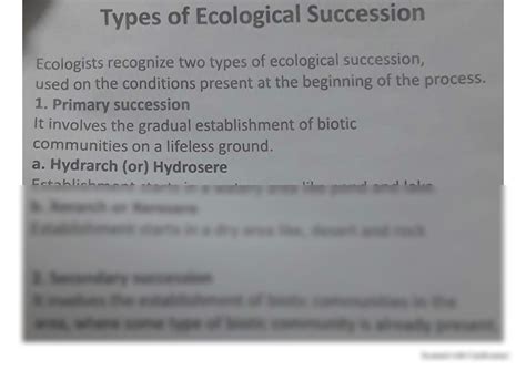 Solution 14th Zoology Ecological Succession Studypool