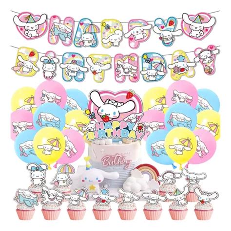 Cinnamoroll Set De Fiesta Decoraci N Cumplea Os Con Globos Meses Sin